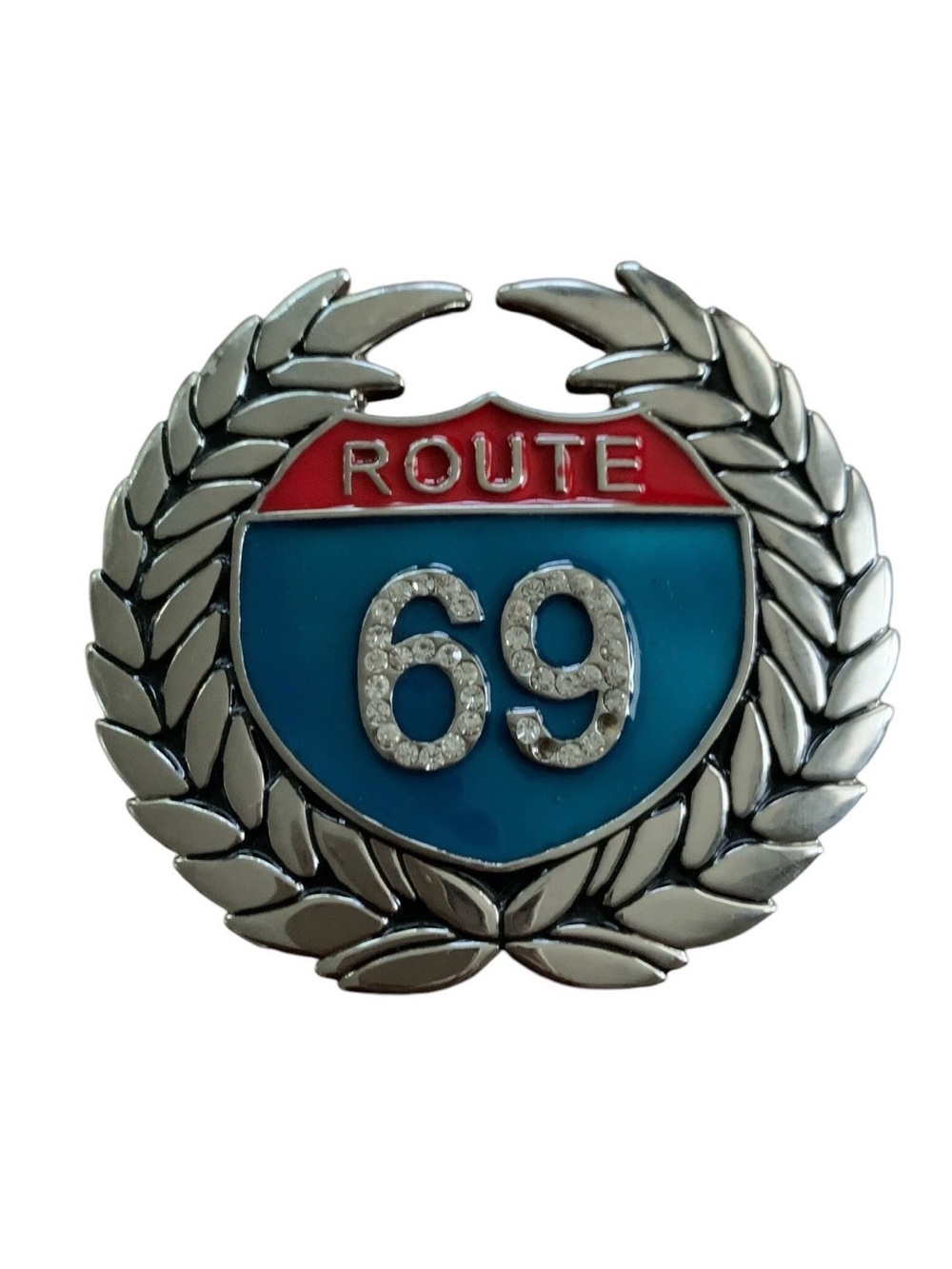 Route 69 Rhinestone Bling Belt Buckle Bottle Opener Statement Sexy Jewelry
